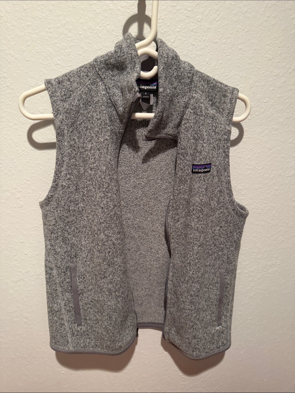 Patagonia Heather Gray Fleece Vest
